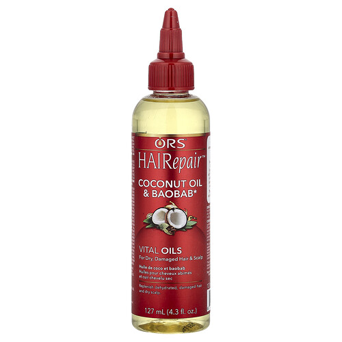 Ors HAIRepair™, Coconut Oil & Baobab Vital Oils, For Dry, Damaged Hair & Scalp, 4.3 fl oz (127 ml)