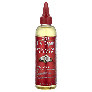 ORS, HAIRepair™, Hindistan Cevizi Yağı ve Baobab Yağı, Kuru ve Hasarlı Saç ve Saç Derisi İçin, 127 ml