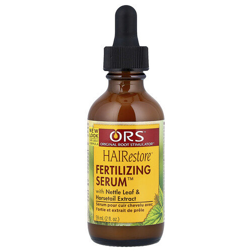 Ors ORS, HAIRestore™, Fertilizing Serum™ with Nettle Leaf and Horsetail Extract, For Natural Hair Textures, Braids & Weaves, 2 fl oz (59 ml)