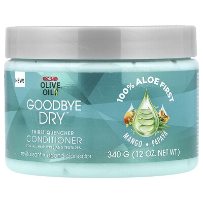ORS, Olive Oil®, Goodbye Dry™, Acondicionador para calmar la sed, Para todo tipo de cabello y texturas, 340 g (12 oz)