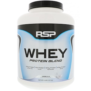 Отзывы о RSP Nutrition, Whey Protein Blend, Vanilla, 4 lbs (1.81 kg)