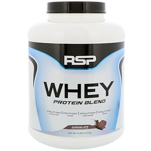 Отзывы о RSP Nutrition, Whey Protein Blend, Chocolate, 4 lbs (1.81 kg)