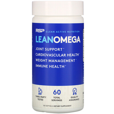 RSP Nutrition LeanOmega, 120 Softgels