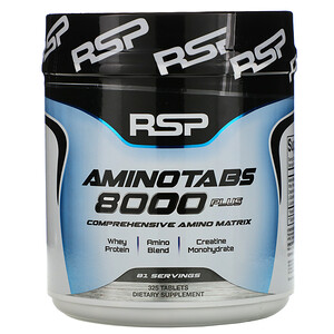 Отзывы о RSP Nutrition, AminoTabs 8000 Plus, 325 Tablets