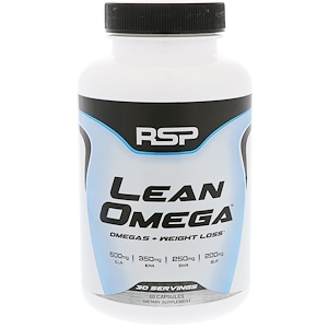 Отзывы о RSP Nutrition, Lean Omega, Omegas + Weight Loss, 60 Softgels