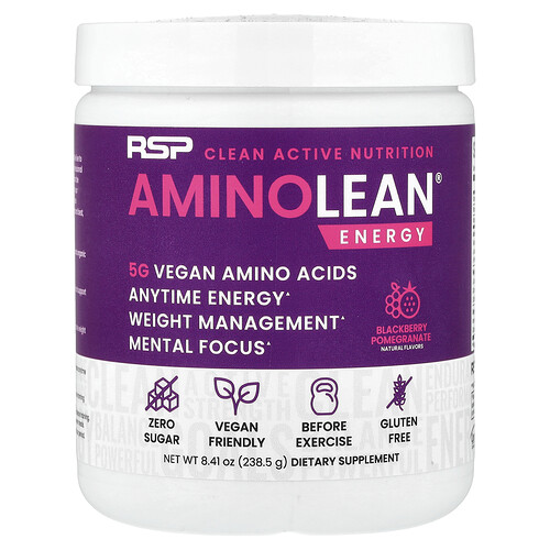 RSP Nutrition, AminoLean® Energy, Brombeer-Granatapfel, 238,5 g (8,41 oz)