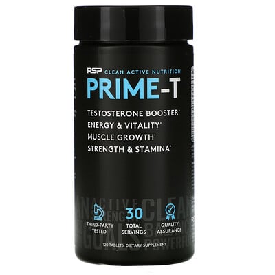 RSP Nutrition Prime-T, Усилитель тестостерона, 120 таблеток