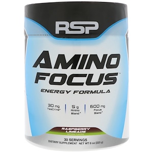 Отзывы о RSP Nutrition, Amino Focus, Energy Formula, Raspberry Limeade, 8 oz (225 g)