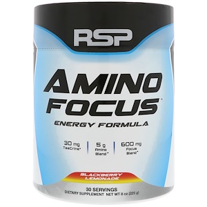 Отзывы о RSP Nutrition, Amino Focus, Energy Formula, Blackberry Lemonade, 8 oz (225 g)