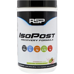 Отзывы о RSP Nutrition, IsoPost, Recovery Formula, Strawberry Kiwi, 1.85 lbs (820 g)