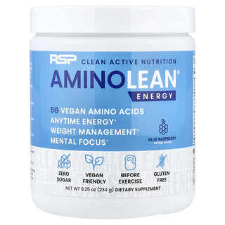 RSP Nutrition, AminoLean，蓝树莓味，9.52 盎司（270 克）