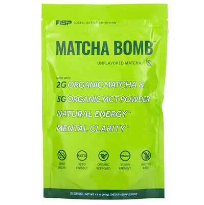 

RSP Nutrition Matcha Bomb, матча без добавок, 140 г