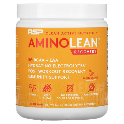 

RSP Nutrition AminoLean Recovery Blood Orange 8.91 oz (253 g)