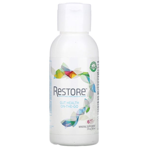 Restore, Gut Health, Mineral Supplement, On-The-Go, 3 fl oz (88 ml)