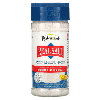 Redmond Trading Company, Real Salt, древняя мелкая морская соль, 284 г (10 унций)