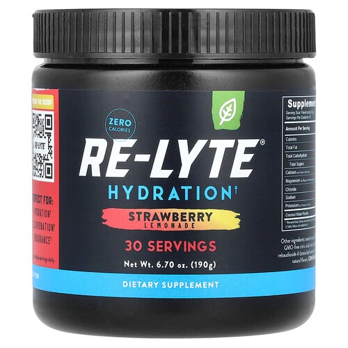 Redmond, Re-Lyte® Hydration, Strawberry Lemonade, 6.7 oz (190 g)