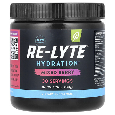 Redmond, Re-Lyte® Hydration, Bayas mixtas, 190 g (6,7 oz)