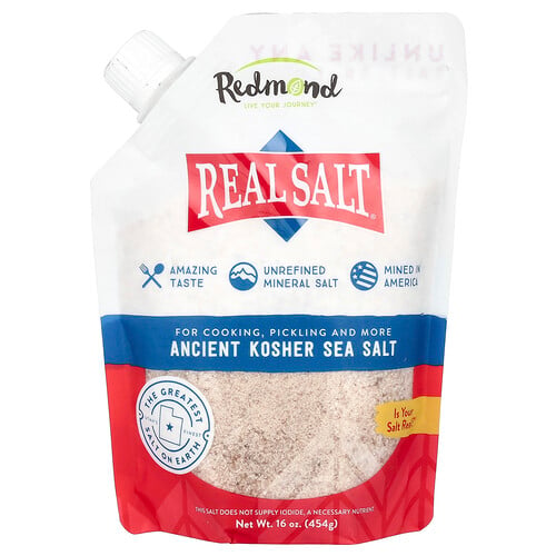 Redmond, Real Salt®, Ancient Kosher Sea Salt, 16 oz (454 g)