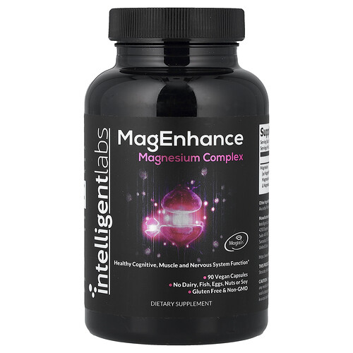 Intelligent Labs MagEnhance, Magnesium Complex, 90 Vegan Capsules