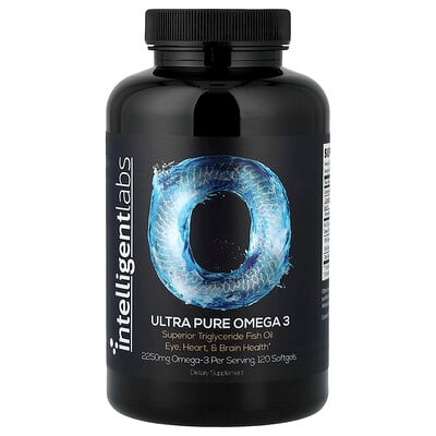 Product Image for Intelligent Labs, Ultra Pure Omega 3, 120 Softgels (750 mg per Softgel)