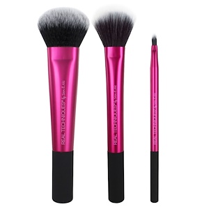 Отзывы о Real Techniques, Cheek And Lip Set, Limited Edition, Finish, 3 Brushes