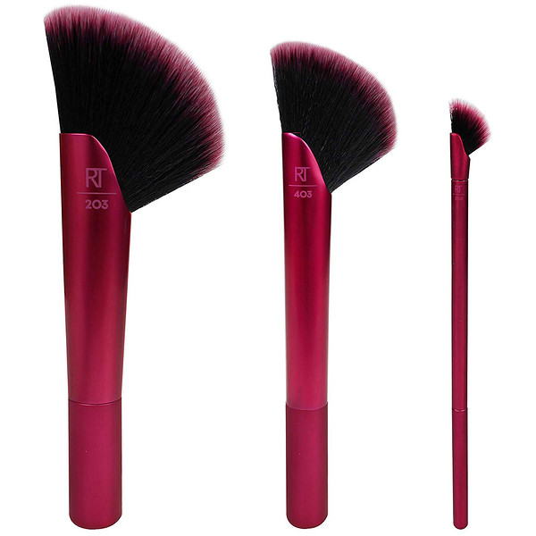 Real Techniques, Rebel Edge Trio, For Bronzer + Shadow + Highlighter, 3