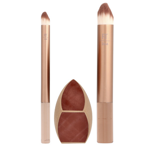 Real Techniques Makeupsaver Sponge + Brush Trio, 3 Piece Set