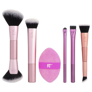 Real Techniques, Energía de Big Blends, Set de brochas y esponjas de doble esponja, 6 piezas