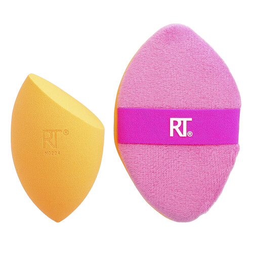 Real Techniques Miracle 2-in-1 Powder Puff & Miracle Complexion Sponge®, 2 Piece Set