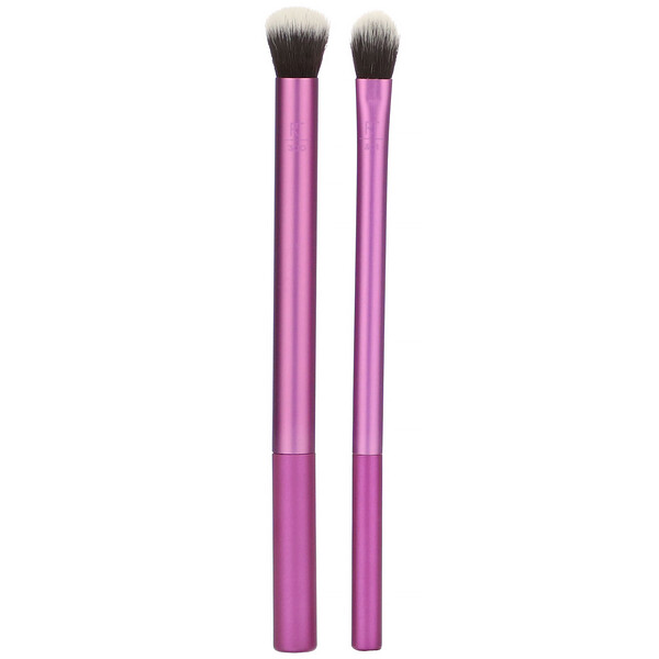 Real Techniques, Eye Shade + Blend Brush Set, 2 Piece