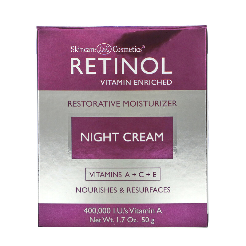 Skincare LdeL Cosmetics Retinol, Night Cream, 1.7 oz (50 g) - iHerb