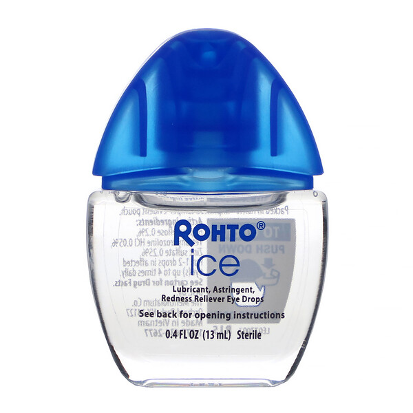 Cooling Eye Drops, Ice, All-In-One, 0.4 fl oz (13 ml)