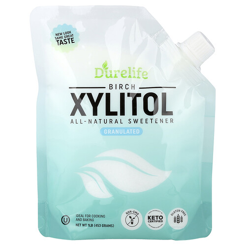 Durelife Birch Xylitol, Granulated, 1 lb (453 g)