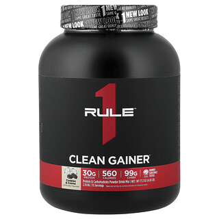 Rule One Proteins, Clean Gainer™, Cookies & Cream, 4.83 lb (2.19 kg)