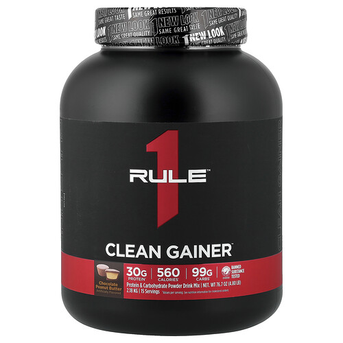 Rule One Proteins Clean Gainer™, Chocolate Peanut Butter, 4.8 lb (2.18 kg)