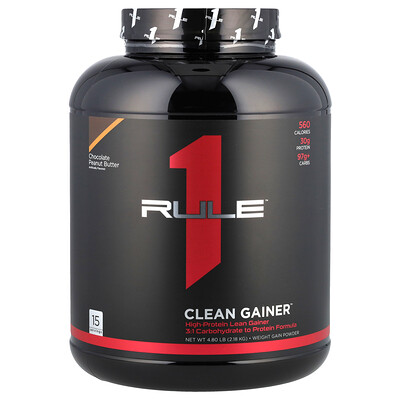 Rule One Proteins  Clean Gainer™  Chocolate Peanut Butter  4.8 lb (2.18 kg)