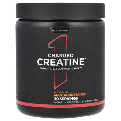 Rule One Proteins  Charged Creatine  Mandarin Mango  8.47 oz (240 g)