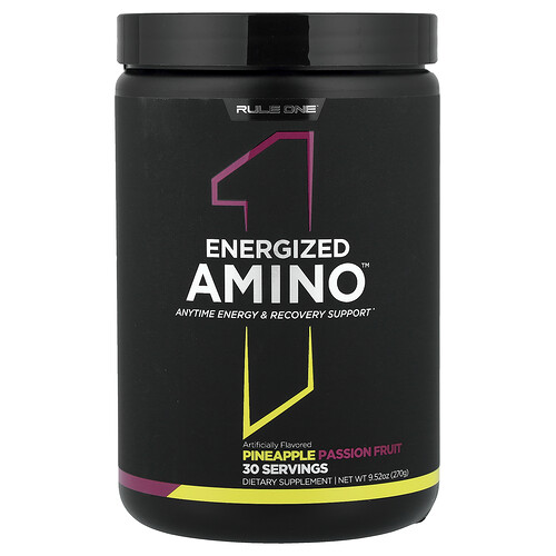 Rule One Proteins, Energized Amino™, Pineapple Passion Fruit, 9.52 oz (270 g)