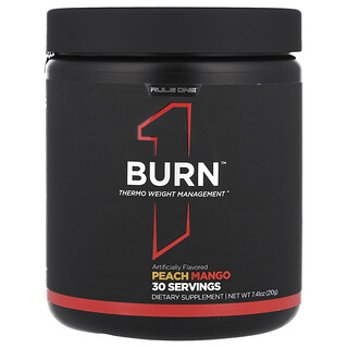 Rule One Proteins, Burn™, Thermo Weight Management, Peach Mango, 7.41 oz (210 g)