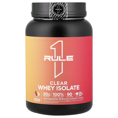 Rule One Proteins Clear Whey Isolate Strawberry Lemonade 152 lb 689 g Rule One Proteins Clear Whey Isolate Strawberry Lemonade 152 lb 689 g