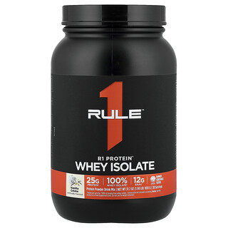 Rule One Proteins, Aislado de suero de leche R1 Protein™, Crema de vainilla, 900 g (1,98 lb)