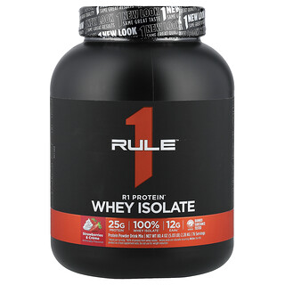 Rule One Proteins, R1 Protein™ Whey Isolate, Strawberries & Cream, 5.03 lbs (2.28 kg)