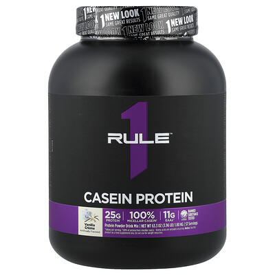 Product Image for Rule One Proteins, Casein Protein, Vanilla Creme, 3.96 lb (1.8 kg)