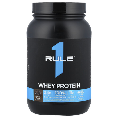 Rule One Proteins, Whey Protein, Molkenprotein, Schokoladen-Fudge, 910 g (2,01 lb.)