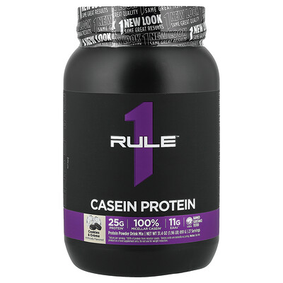 Product Image for Rule One Proteins, Casein Protein, Cookies & Creme, 1.96 lb (891 g)