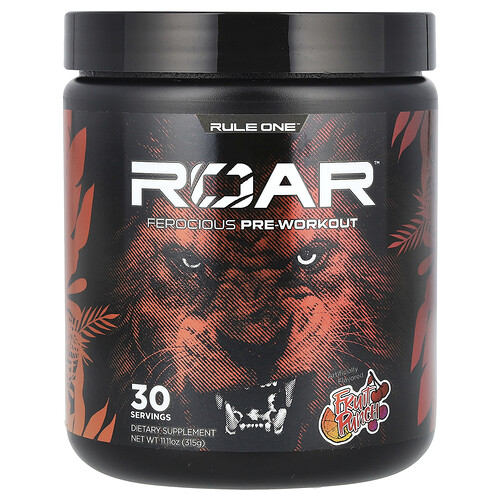Rule One Proteins Roar, Ferocious Pre-Workout, Fruit Punch, 11.11 oz (315 g)