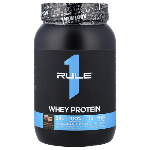 Rule One Proteins, Whey Protein, Molkenprotein, Schokolade-Erdnussbutter, 888 g (1,96 lb.)