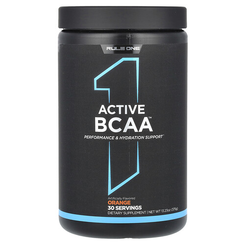 Rule One Proteins, Active BCAA, aktive BCAA, Orange, 375 g (13,23 oz.)