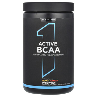 Rule One Proteins, BCAA activos, Melocotón y mango, 390 g (13,76 oz)