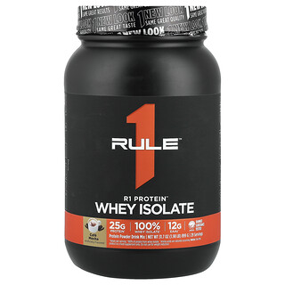 Rule One Proteins, Aislado de suero de leche R1 Protein™, Café moca, 899 g (1,98 lb)